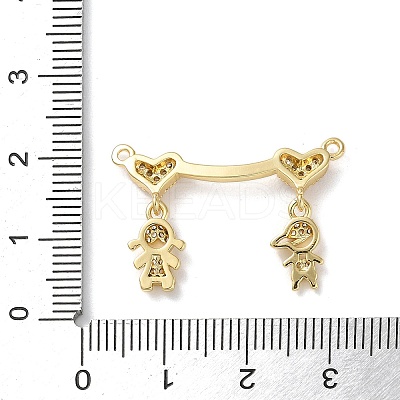 Brass Pave Cubic Zirconia Pendants KK-M287-06G-A-1