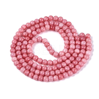 Ombre Effect Opaque Crackle Glass Beads Strands GLAA-Q106-01A-A12-1