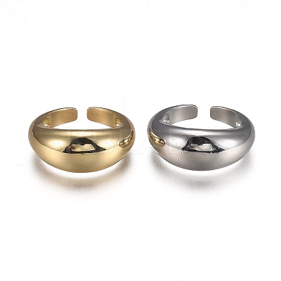 Brass Cuff Rings RJEW-H538-18-1