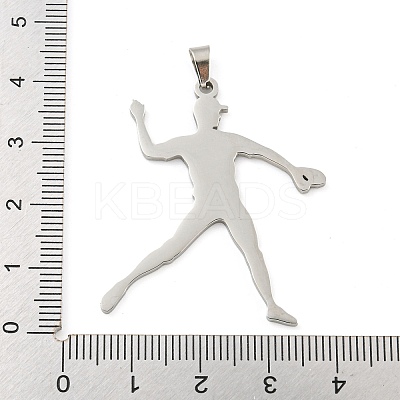 Non-Tarnish 304 Stainless Steel Pendants STAS-Z076-16P-1