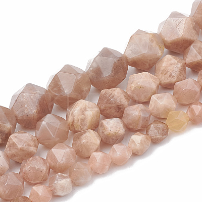 Natural Sunstone Beads Strands G-S332-8mm-008-1