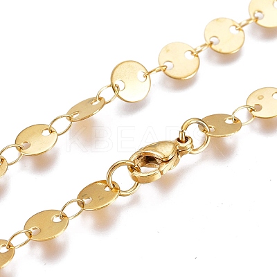 304 Stainless Steel Link Chains Necklaces NJEW-I238-14B-G-1