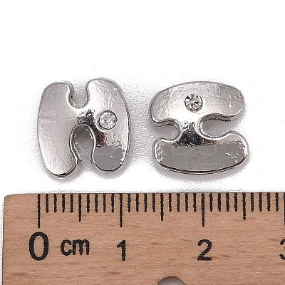 Letter Slider Beads for Watch Band Bracelet Making ALRI-O012-H-NR-1