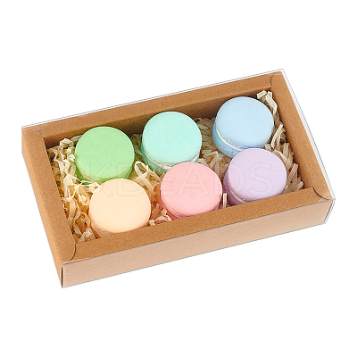 Foldable Paper Drawer Boxes with Clear Plastic Cover CON-WH0095-68A-01-1