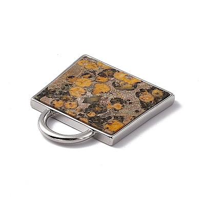 Natural Leopard Skin Jasper Pendants G-G977-04P-02-1