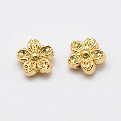 Long-Lasting Plated Alloy Beads X-PALLOY-F192-04G-1
