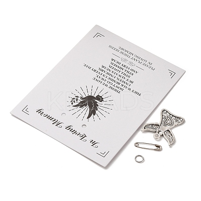 DIY Funeral Memorial Charm Keepsakes Brooch Making Kit DIY-FH0006-35A-1