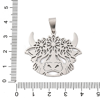 201 Stainless Steel Pendants STAS-V014-07P-1