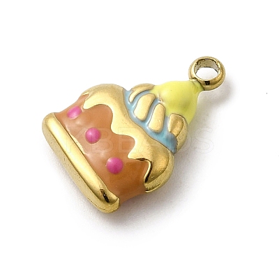 304 Stainless Steel Enamel Pendants STAS-I355-12G-02-1