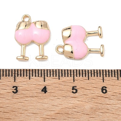 Alloy Enamel Pendants FIND-B061-03G-1