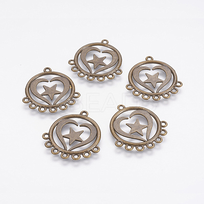 Tibetan Style Alloy Chandelier Components PALLOY-G196-01AB-1
