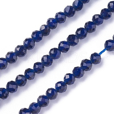 Faceted Glass Beads Strands G-F619-09A-3mm-1