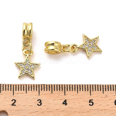 Rack Plating Brass Micro Pave Cubic Zirconia Charms KK-S398-05A-1