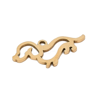 201 Stainless Steel Pendants STAS-F316-04G-03-1