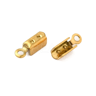 Ion Plating(IP) 304 Stainless Steel Folding Crimp Cord Ends FIND-Q118-01G-02-1