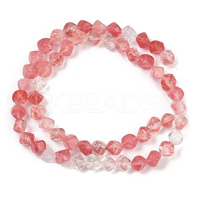 Cherry Quartz Glass Beads Strands G-A257-A08-01-1