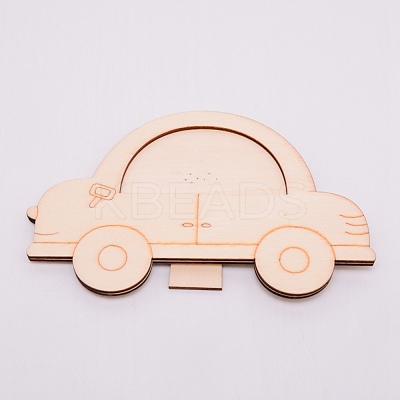 Unfinished Natural Wood Photo Frames WOOD-WH0104-96-1
