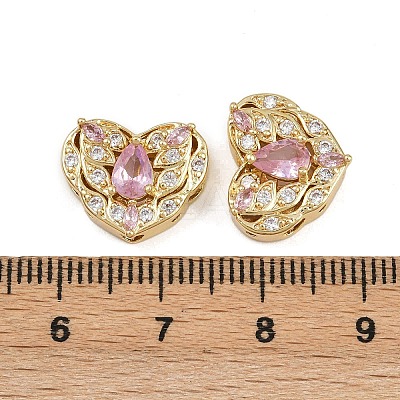 Brass Pave Cubic Zirconia Multi-strand Links ZIRC-F145-08G-02-1