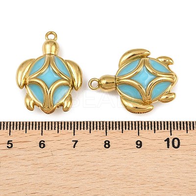304 Stainless Steel Enamel Pendants STAS-Z187-01G-1
