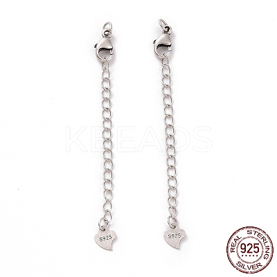 925 Sterling Silver Chain Extenders STER-D036-37AS-1