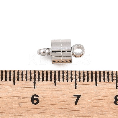 Brass Magnetic Clasps with Loops KK-I664-06P-A-1