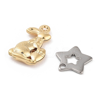 Stainless Steel Pendants & Connector Charms STAS-XCP0001-88-1