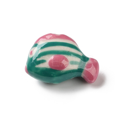 Handmade Porcelain Beads PORC-Z006-02B-1