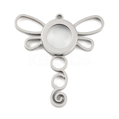 304 Stainless Stee Locket Big Pendants STAS-S132-13P-02-1
