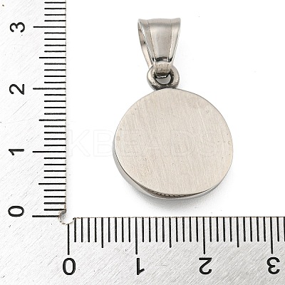 Tibetan Style 304 Stainless Steel Pendants STAS-M334-24AS-1-1