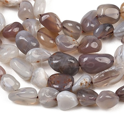 Natural Botswana Agate Nuggets Beads Strands G-B170-A01-1