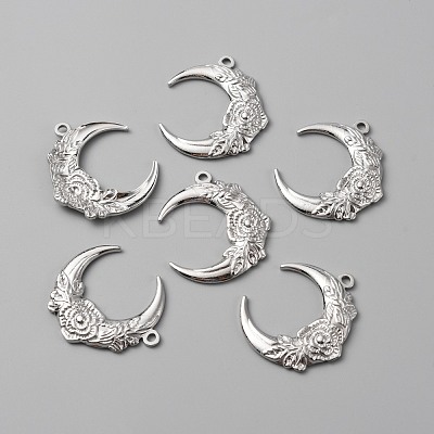 304 Stainless Steel Pendants STAS-WH0029-58P-1