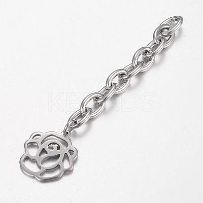 Tarnish Resistant 201 Stainless Steel Chain Extender STAS-H434-42P-1