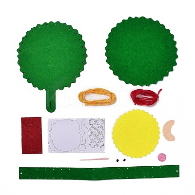 DIY Non-woven Christmas Theme Bag Kits DIY-Q031-01B-1