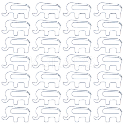 80Pcs Iron Paper Clip FIND-SP0004-77-1