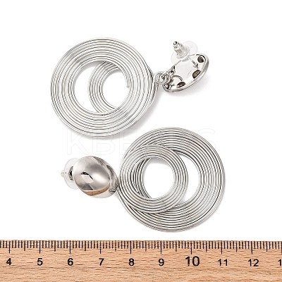 Silver Needle Silver Earrings Fashion Metal Earrings Simple Design Earrings TV7290-2-1