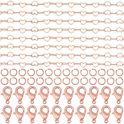 5M Brass Heart Link Chains FIND-BM0001-74-1