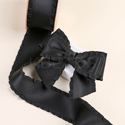 10 Yards Polyester Ruffled Ribbons PW-WG29113-01-1