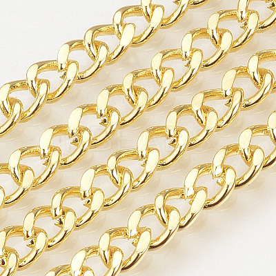 Brass Curb Chains KK-T018-09G-1