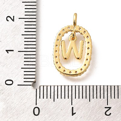 Brass Micro Pave Cubic Zirconia Pendants ZIRC-P123-01G-W01-1