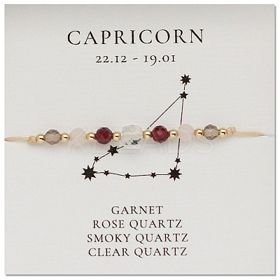Natural Gemstone Constellation Beaded Bracelets NR2952-5-1