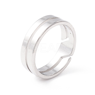 Non-Tarnish 304 Stainless Steel Finger Ring LS-RJEW-Z013-01P-1