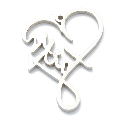 Non-Tarnish 304 Stainless Steel Pendants LS-STAS-B016-06P-1