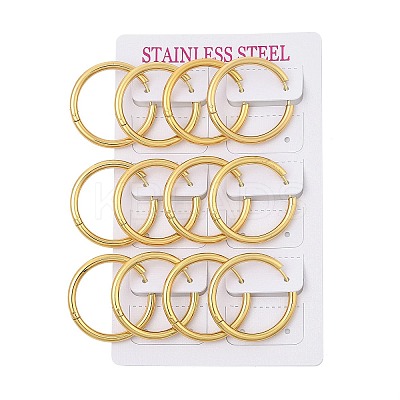 PVD Vacuum Plating 304 Stainless Steel Huggie Hoop Earrings for Women EJEW-F280-07H-G-1