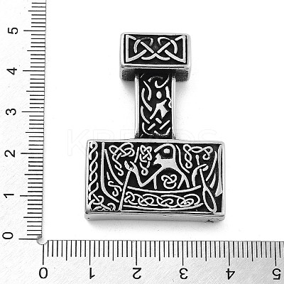 Viking 304 Stainless Steel Pendants STAS-N105-01G-AS-1
