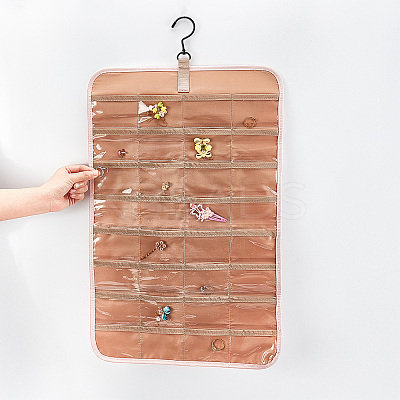 Double-sided PVC Wall-Mounted Jewelry Hanging Rolls AJEW-WH0323-01A-1