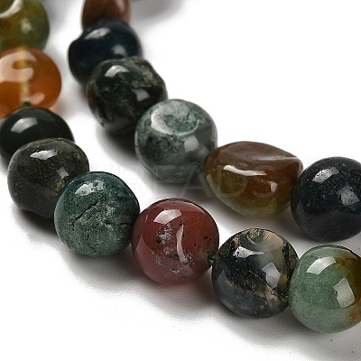 Natural Indian Agate Beads Strands LS-G-P497-01E-89-1