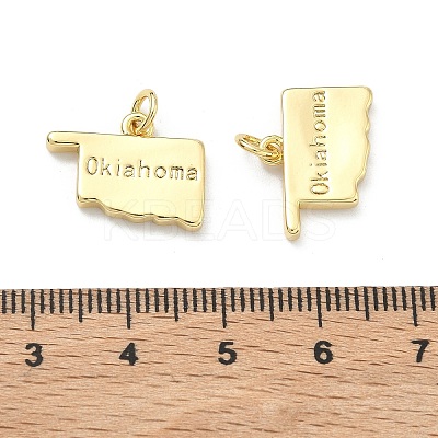 Brass Pendants KK-D229-22Q-G-1