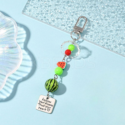 Handmade Polymer Clay & Acrylic & Resin & Glass Pendant Decorations KEYC-FS00037-07-1