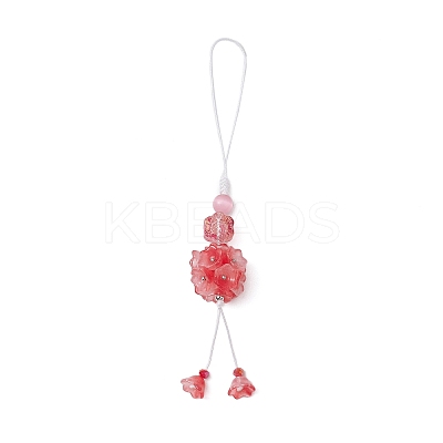 Glass Pendant Decorations HJEW-TA00321-02-1