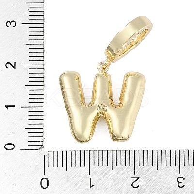 Brass Micro Pave Clear Cubic Zirconia Pendants KK-M289-01W-G-1
